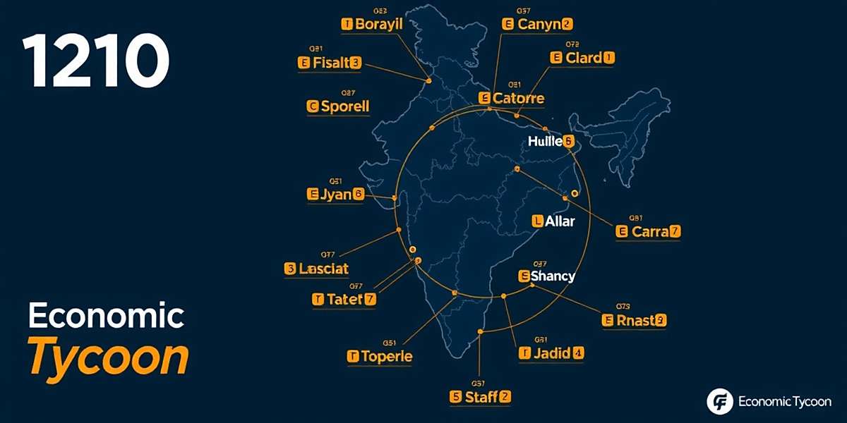 Economic Tycoon India regional business map showing different industries thriving in various Indian states